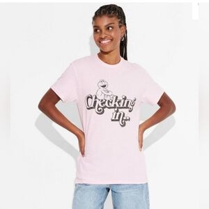 NWOT Womens Pink Elmo Tshirt XS